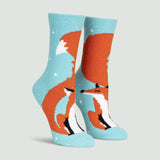 Tails of Hearts Fox Slipper Socks