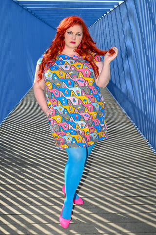 A-Frame Pastel 8 Bit Tunic