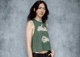 Storm and Skull Cropped Muscle Tank