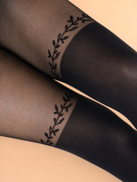 Over-The-Knee Lace Crown Tights