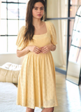 Eyelet Baby Doll Dress with Open Back Detail