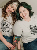 Mostly Trash  Unisex T-Shirt in Cream