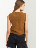 "Out Tonight" Sleeveless Cropped Sweater - Assorted Colours