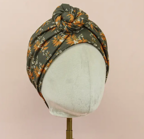Twiggy Floral Wrap and Tuck Style Head Band