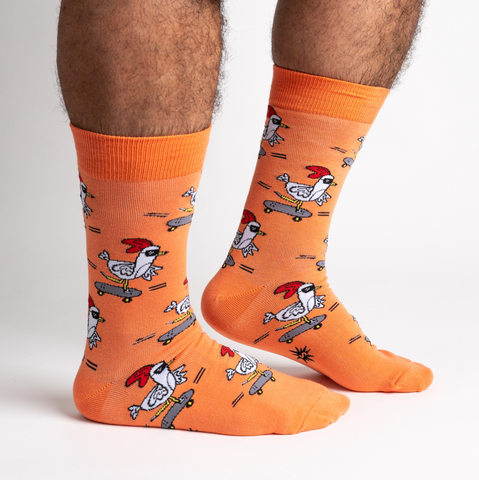 Rad Chicken Crew Socks - Men's Sizing