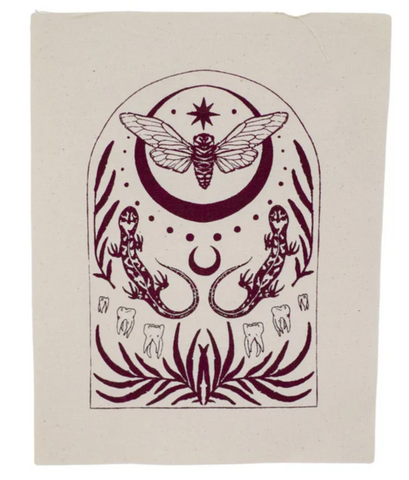 Salamander Shrine Screen Printed Patch