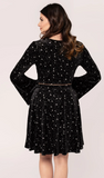 Vela Velvet Skater Skirt