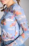 Kitschy Kitty Mesh Crop Top