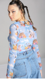 Kitschy Kitty Mesh Crop Top