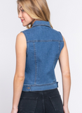 Stretch Denim Vest