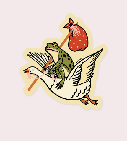 Goose Ride Vinyl Sticker