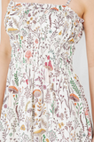 Fungi Garden Print Cami Midi Dress