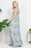 Seeds of Summer Print Maxi Dress