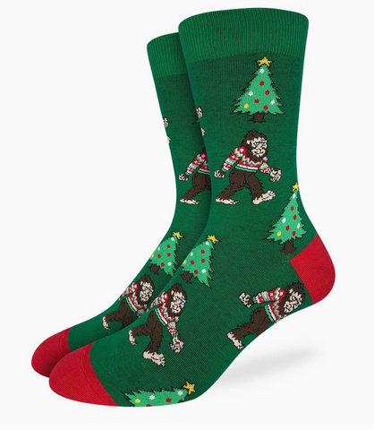 Christmas Bigfoot Socks - Men's Sizing