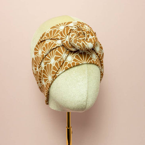 Gold Art Deco Wrap and Tuck Style Head Band