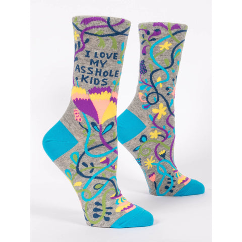 I Love My Asshole Kids Women's Crew Length Socks