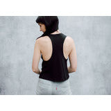 Bat Skeleton Cropped Muscle Tank