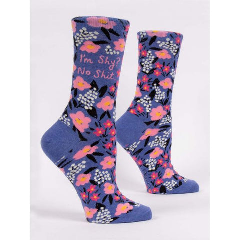 I'm Shy? No Shit. Women's Crew Socks