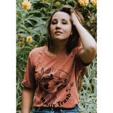 Mostly Trash  Unisex T-Shirt in Heather Pumpkin