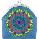 Moroccan Embroidered Coin Purse - Assorted colours