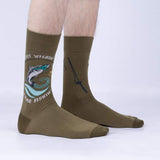 Quit Wishin' & Come Fishin' Crew Socks - Men's Sizing