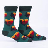 Big Heart, Big Foot Crew Socks - Men's Sizing
