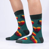 Big Heart, Big Foot Crew Socks - Men's Sizing