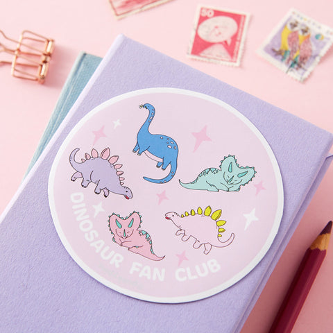 Dinosaur Fan Club Vinyl Sticker