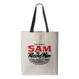 Sam The Record Man Canvas Tote