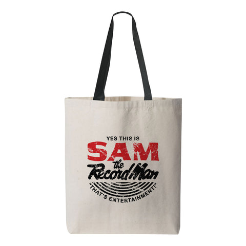 Sam The Record Man Canvas Tote