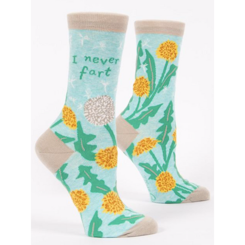 I Never Fart Women's Crew Length Socks
