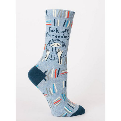 Fuck Off I'm Reading Crew Socks