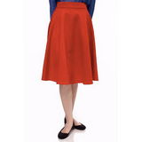 Charlotte Circle Skirt - Red