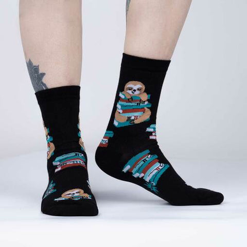 Sloth Study Hall Crew Socks