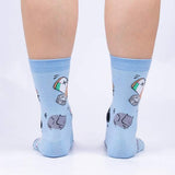 Purr-scription for Happiness Crew Socks