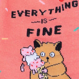 Everything is Fine Crew Socks
