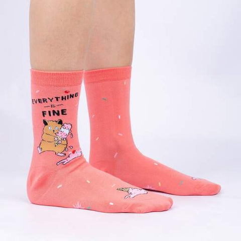 Everything is Fine Crew Socks