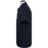 PopCheck Single Panel Bowling Shirt in Navy/White