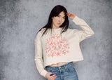 Mouse & Strawberry Cropped Hoody