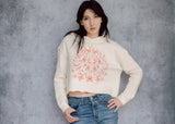 Mouse & Strawberry Cropped Hoody
