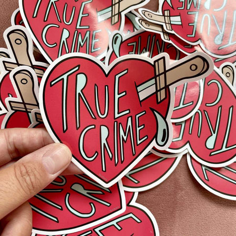 True Crime Vinyl  Sticker