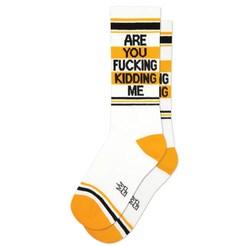 Are You Fucking Kidding Me Gym Socks