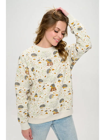 Hedgehog Crewneck Sweatshirt