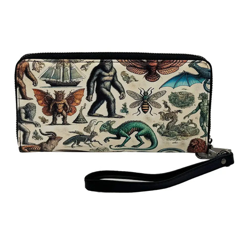 Cryptids and Mythological Creatures Clutch Wallet