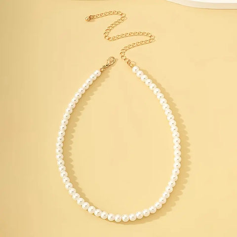 Small Faux Pearl Strand Necklaces