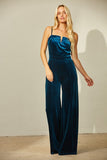 Wide Leg Velvet Jumper - Assorted Colours