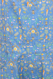 Blue Bee Garden Print Shortalls