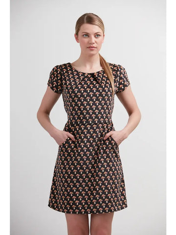 Mushroom Corduroy Dress