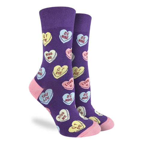 Valentine's Candy Hearts Socks - Women's Size