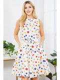 Colourful Polka Dot Dress